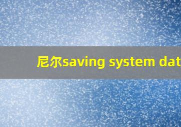 尼尔saving system data